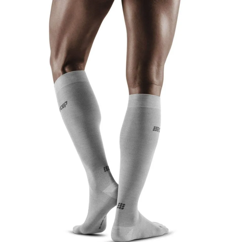 CEP Recovery Allday Merino Compressiesokken Heren - light grey