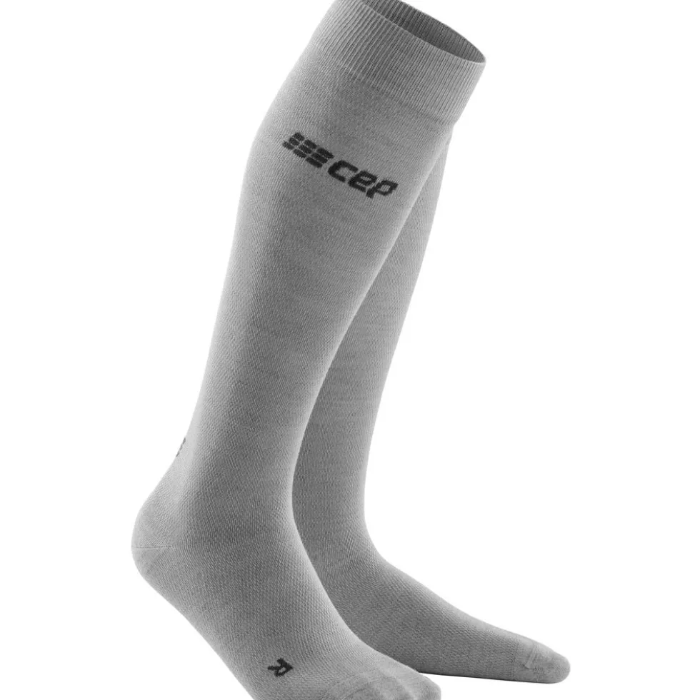 CEP Recovery Allday Merino Compressiesokken Heren - light grey