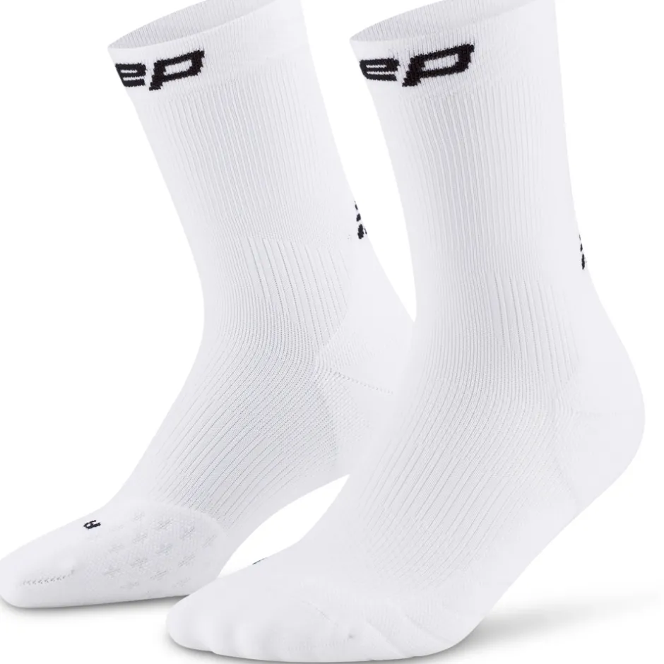Sokken < CEP Core Run Mid Cut Compressiesokken Dames - wit