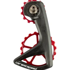CeramicSpeed OSPW RS Derailleurwieltjesysteem - 5-Spoke | voor Shimano Dura Ace/Ultegra Di2 (R9250/R8150) - rood