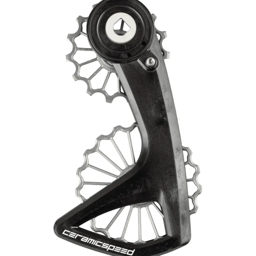CeramicSpeed OSPW RS Derailleurwieltjesysteem - 3D Ti | Gecoate Lagers | voor SRAM RED/Force AXS - titanium