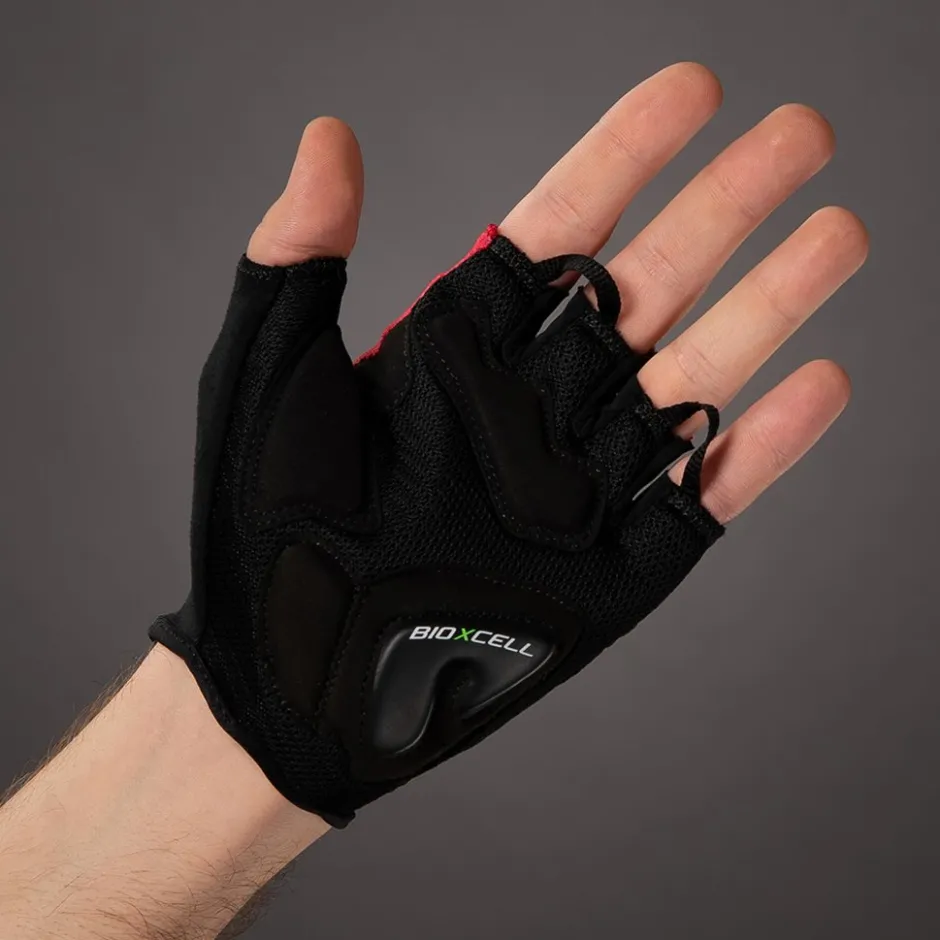 Wielerhandschoenen < Chiba BioXCe Air Handchoenen et Korte Vinger - rood