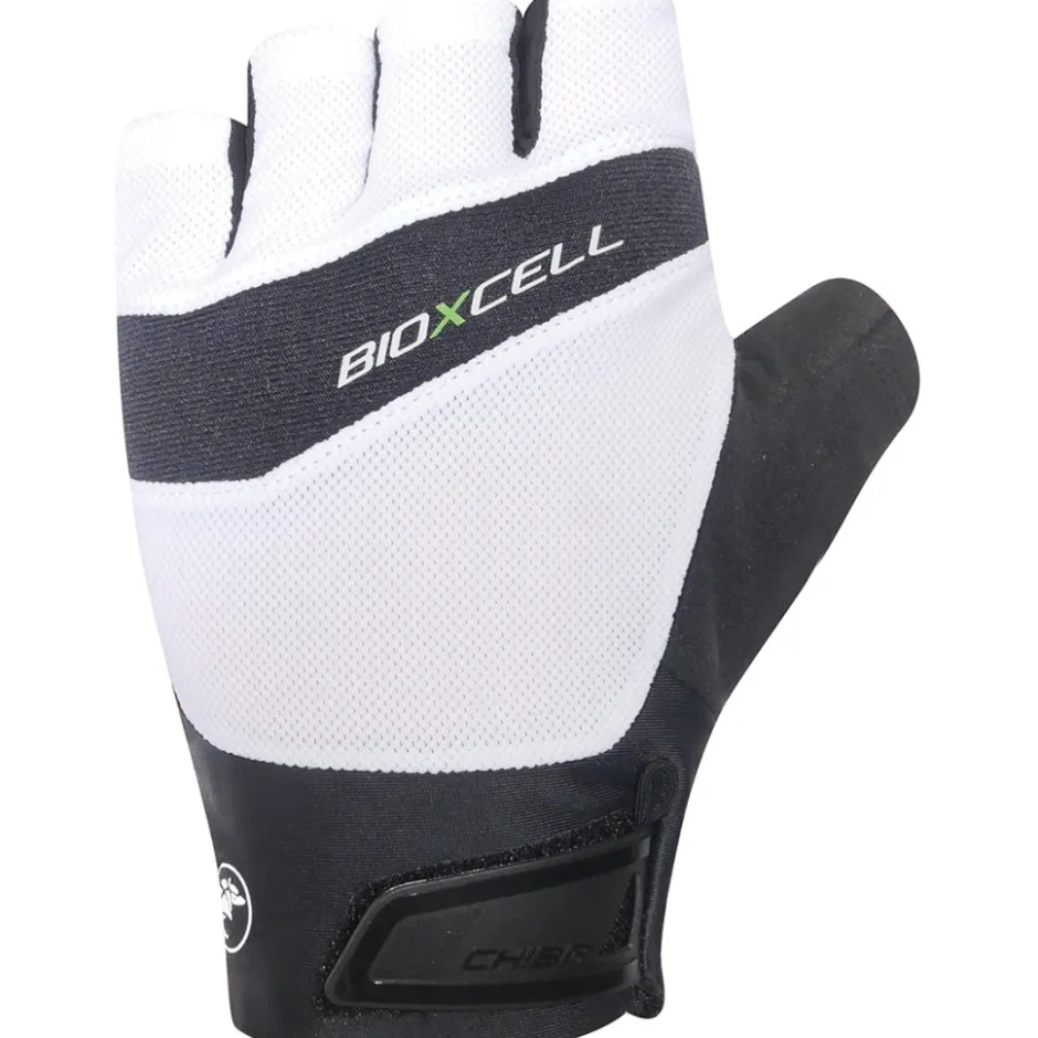 Wielerhandschoenen < Chiba BioXCe Pro Handchoenen et Korte Vinger - wit
