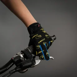 Handschoenen Kinderen < Chiba Bone Fiethandchoenen Kinderen - chwarz/oceano