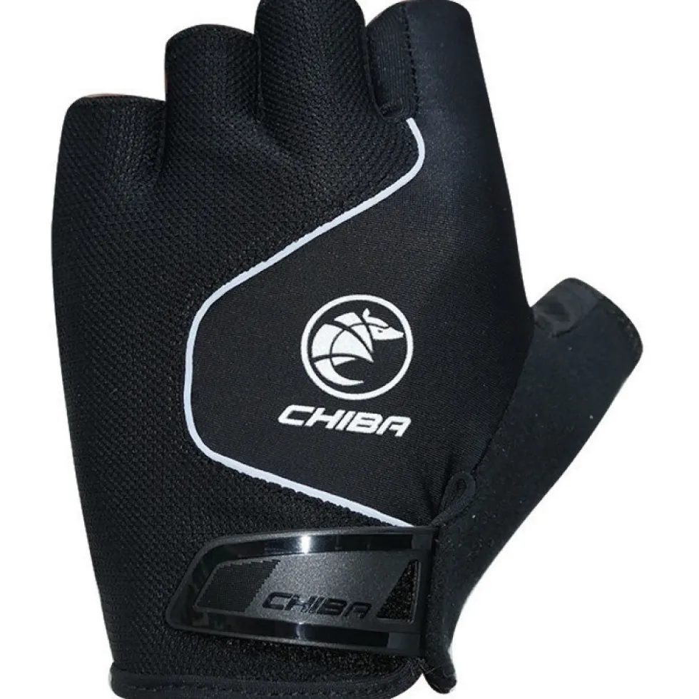 Chiba Cool Air Handschoenen met Korte Vingers - zwart