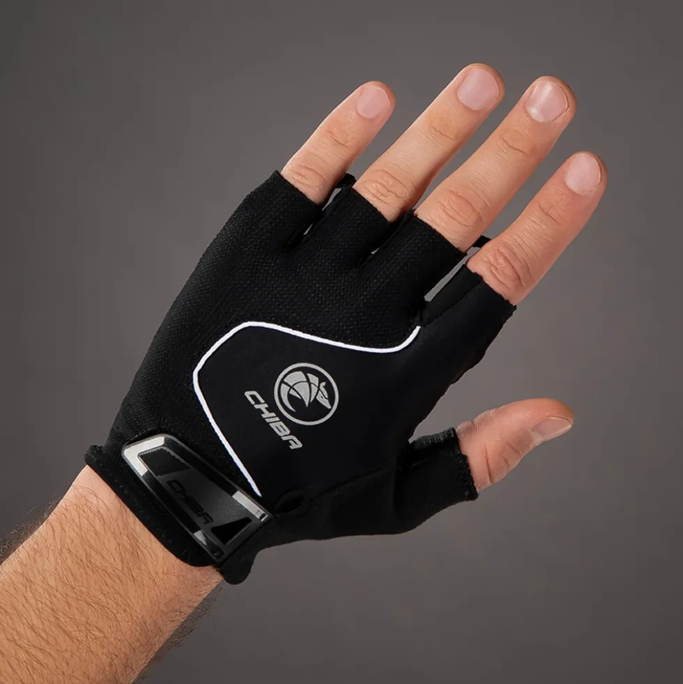 Chiba Cool Air Handschoenen met Korte Vingers - zwart