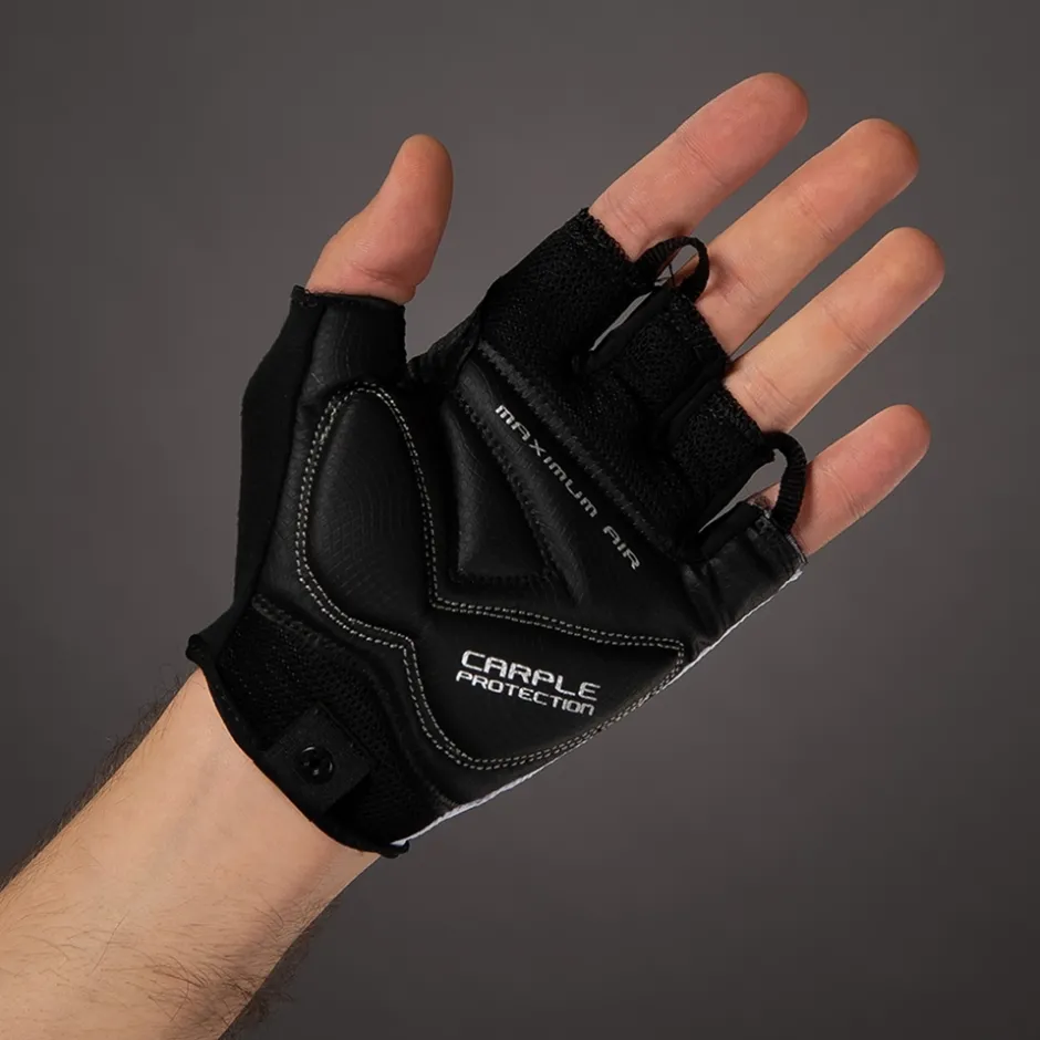 Wielerhandschoenen < Chiba Coo Air Handchoenen et Korte Vinger - wit
