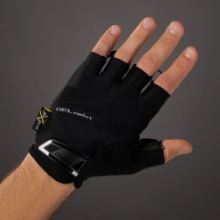 Chiba Gel Comfort Handschoenen met Korte Vingers - zwart
