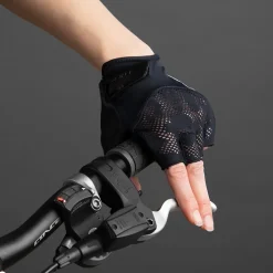 Chiba Gel Handschoenen met Korte Vingers Dame - zwart/zwart