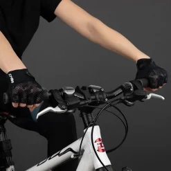 Chiba Gel Handschoenen met Korte Vingers Dame - zwart/zwart