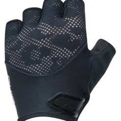 Chiba Gel Handschoenen met Korte Vingers Dame - zwart/zwart