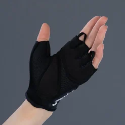 Chiba Gel Handschoenen met Korte Vingers Dame - zwart/zwart