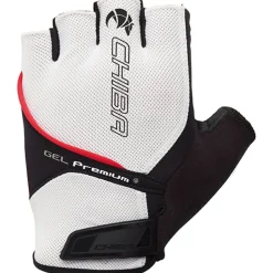 Wielerhandschoenen < Chiba Ge Preiu Handchoenen et Korte Vinger - wit