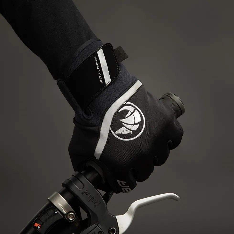Chiba Phantom Light Fietshandschoenen - zwart/zwart