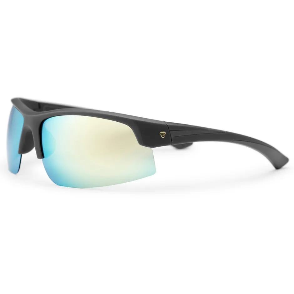 Alpine & Skibrillen < CHPO Len Zonnebrillen - Matte Grey / Turquoise Mirror