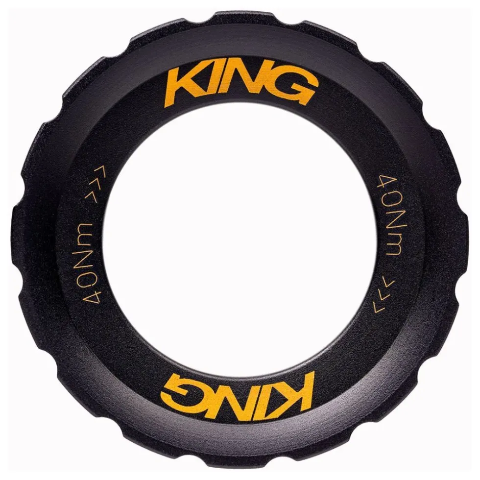 Chris King Borgring - Centerlock | External Spline - two tone black gold