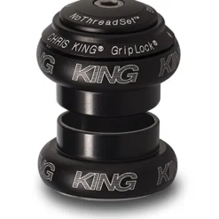 Chris King NoThreadSet Grip Lock Tapered Balhoofd - 1 1/8" - 1 1/4" - EC34/28.6 | EC44/33 - Bold Logo Print