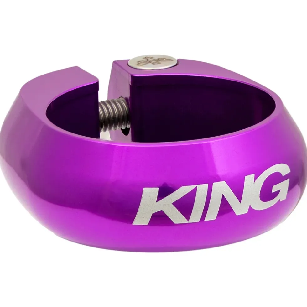 Chris King Zadelpenklem - 30.0mm - 3d violet