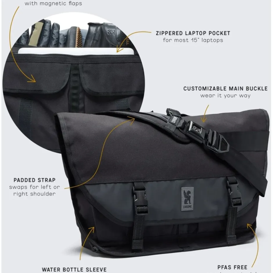 Messenger Bags En Schoudertassen < CHROME Industries CHROME Citizen Koerierstas - 24L - Sage