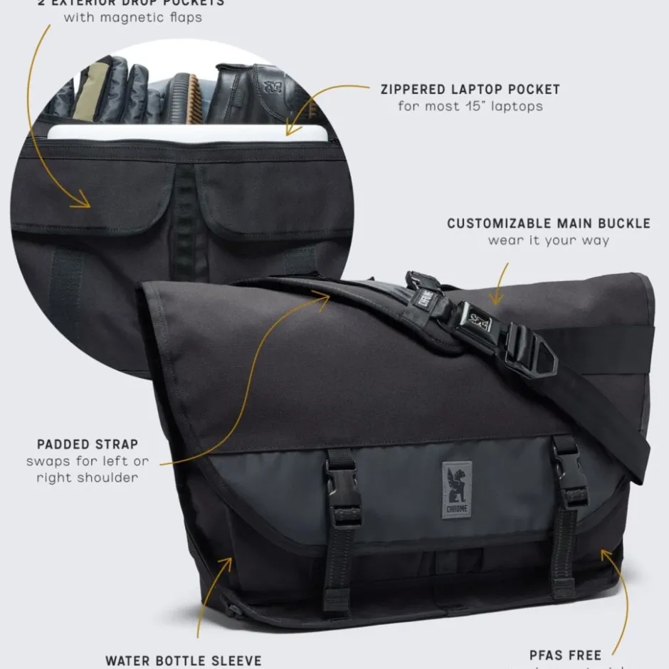 Messenger Bags En Schoudertassen < CHROME Industries CHROME Citizen Koerierstas - 24L - Steel Blue