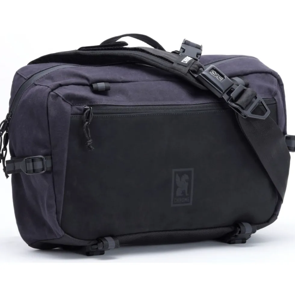 CHROME Kadet Max Schoudertas - 15L - Black Canvas Leather
