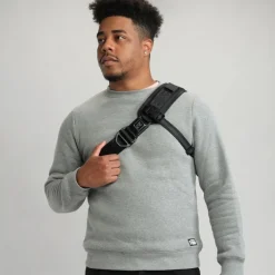 CHROME Kadet Max Schoudertas - 15L - Black Canvas Leather