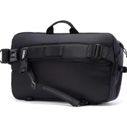 CHROME Kadet Max Schoudertas - 15L - Black Canvas Leather
