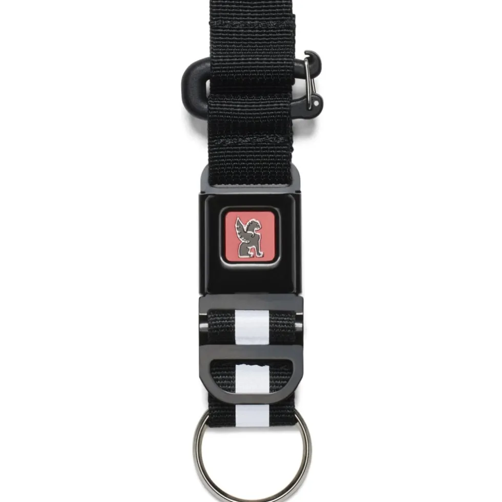 CHROME Mini Buckle Sleutelhanger - Zwart / Zwart