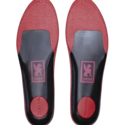 CHROME Power Pedal Footbed Inlegzolen - Zwart/Rood