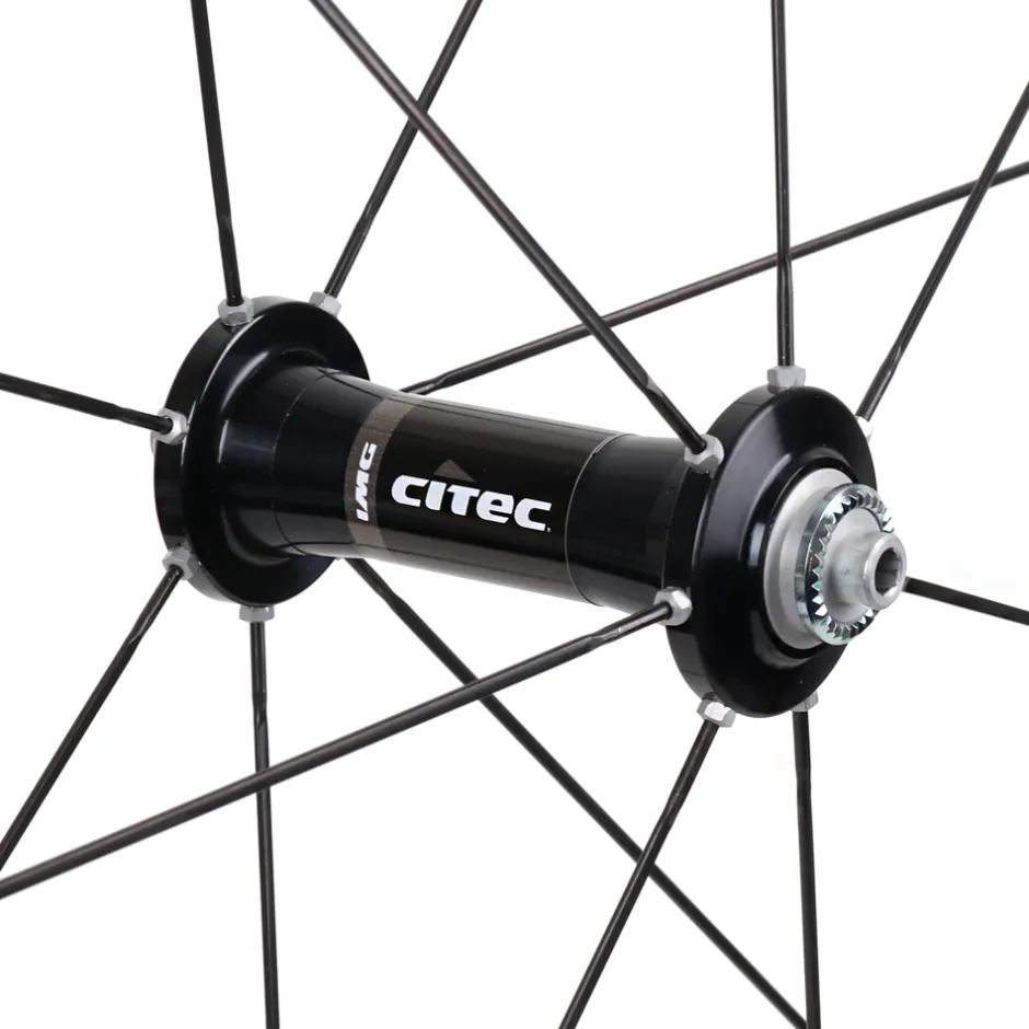 Wielen < CITEC 8000 CX / 63 Ultra Voorwiel - 28" | Clincher - QR - zwart