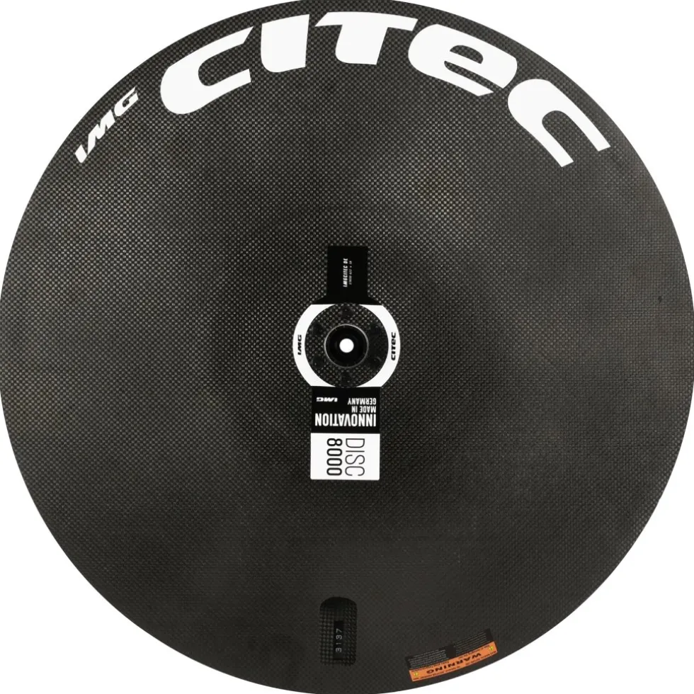 CITEC Disc 8000 DB Achterwiel - 28" | Clincher | Centerlock - 12x142 mm - zwart/wit