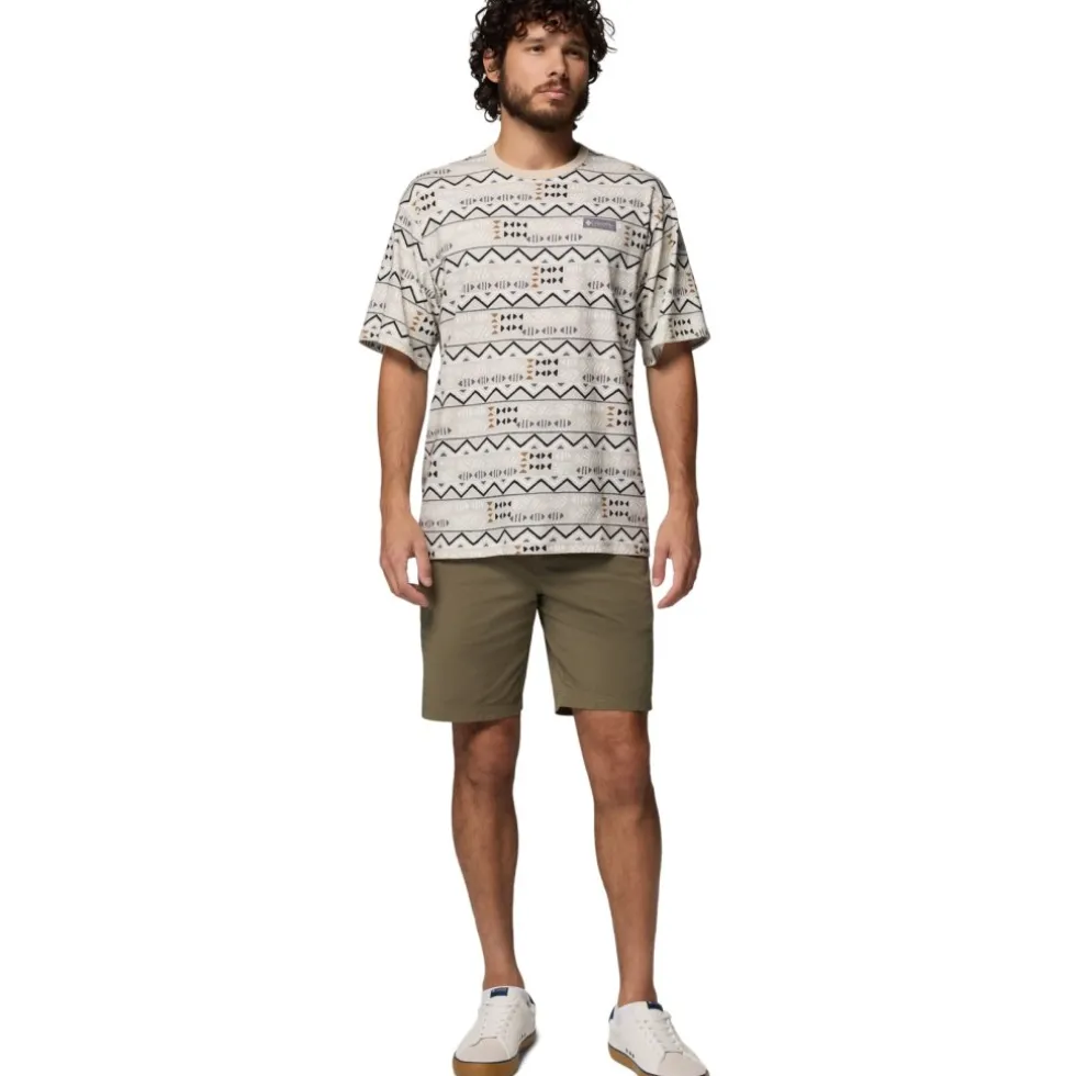 Columbia CSC Heavyweight Printed T-Shirt Heren - Dark Stone/Horizons