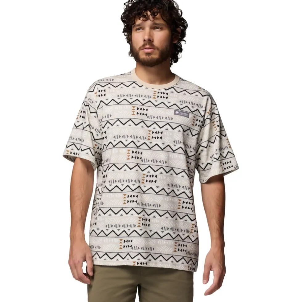 Columbia CSC Heavyweight Printed T-Shirt Heren - Dark Stone/Horizons