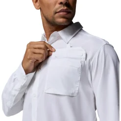 T-Shirts & Tops < Columbia Siver Ridge Utiity II Overhed et ange ouwen Heren - White