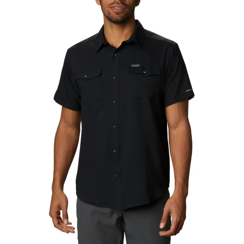 Shirts & Midlayers|T-Shirts & Tops < Columbia Utiizer II oid Overhed et Korte ouwen Heren - Zwart