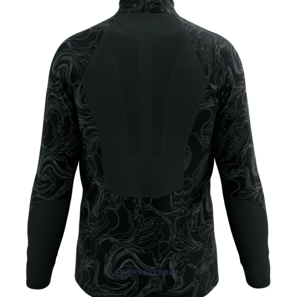 Compressport Hurricane Windproof Jas Heren - black/aurora