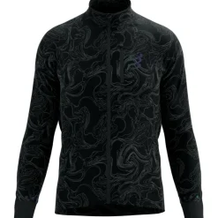 Compressport Hurricane Windproof Jas Heren - black/aurora