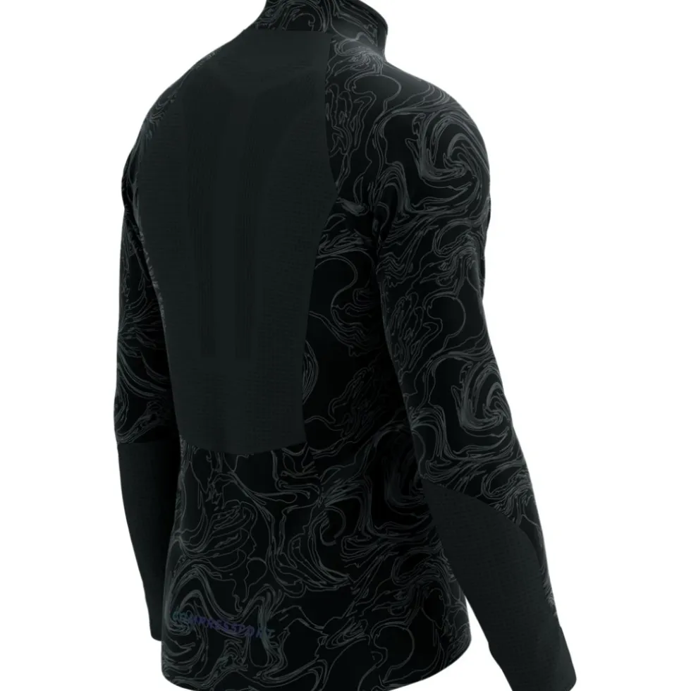 Compressport Hurricane Windproof Jas Heren - black/aurora