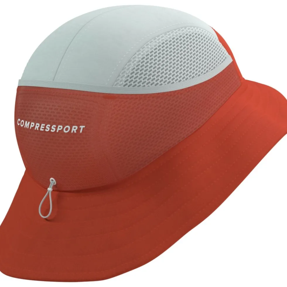 Compressport Ice Bob Zonnehoed - tigerlily/star white
