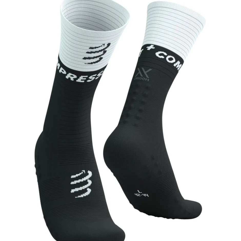 Sokken < Compressport Mid Compressiesokken v2.0 - zwart/wit