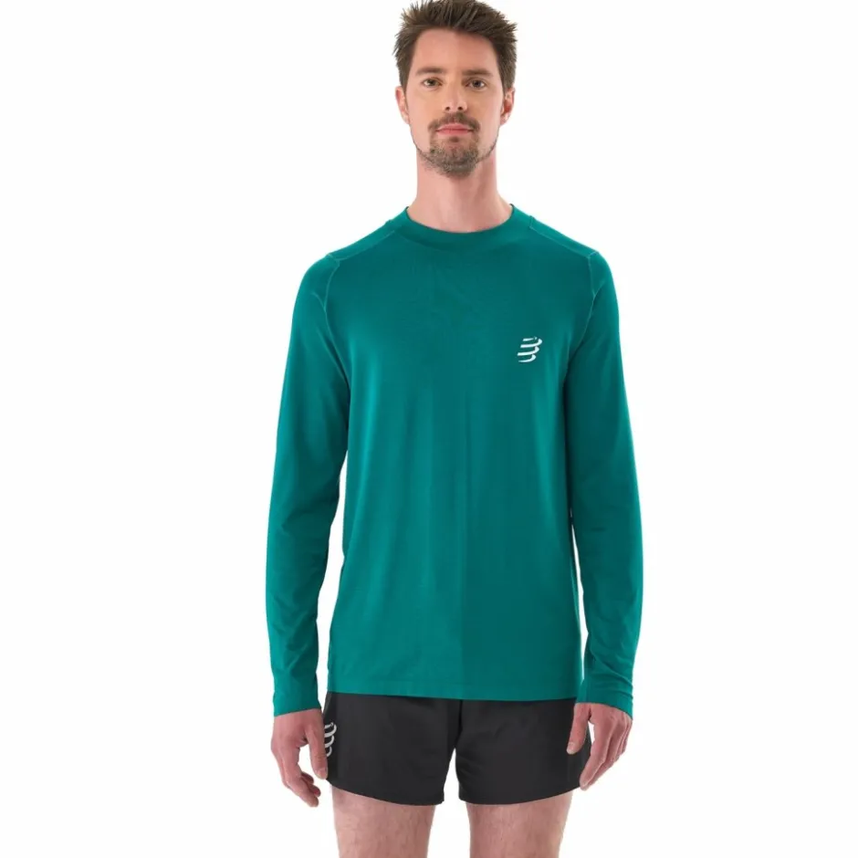 T-Shirts En Tops < Compressport Performance Running hirt met ange Mouwen Heren - torm