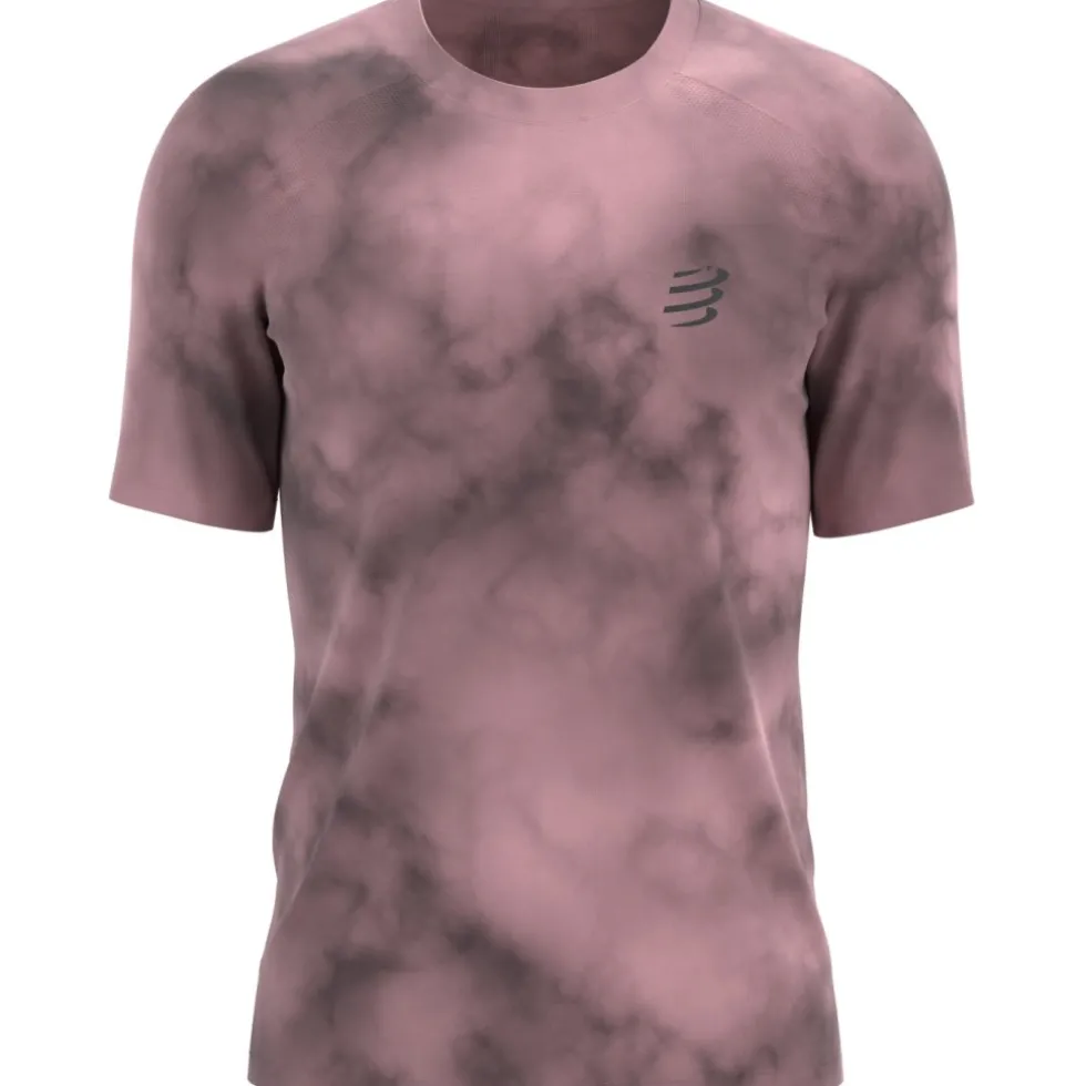 Compressport Performance Running T-Shirt Heren - Eat My Dust! - zephyr tie dye