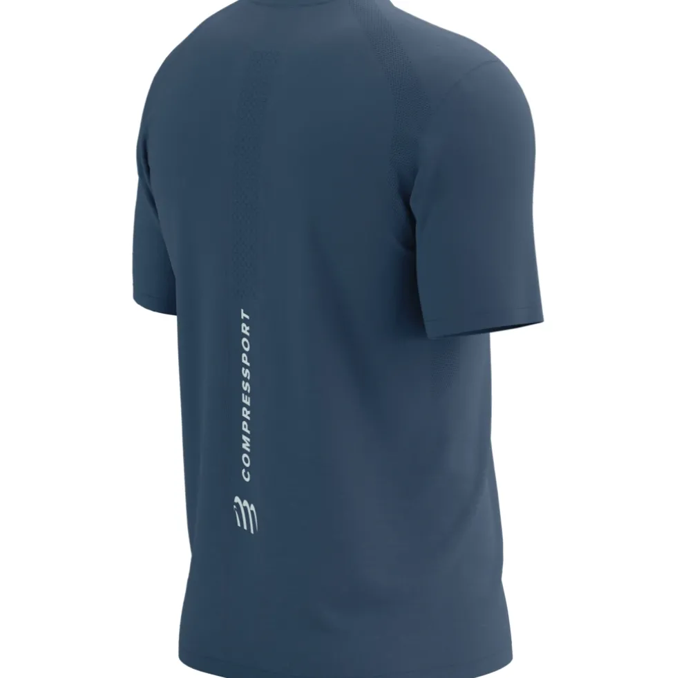 Compressport Performance Running T-Shirt Heren - indigo