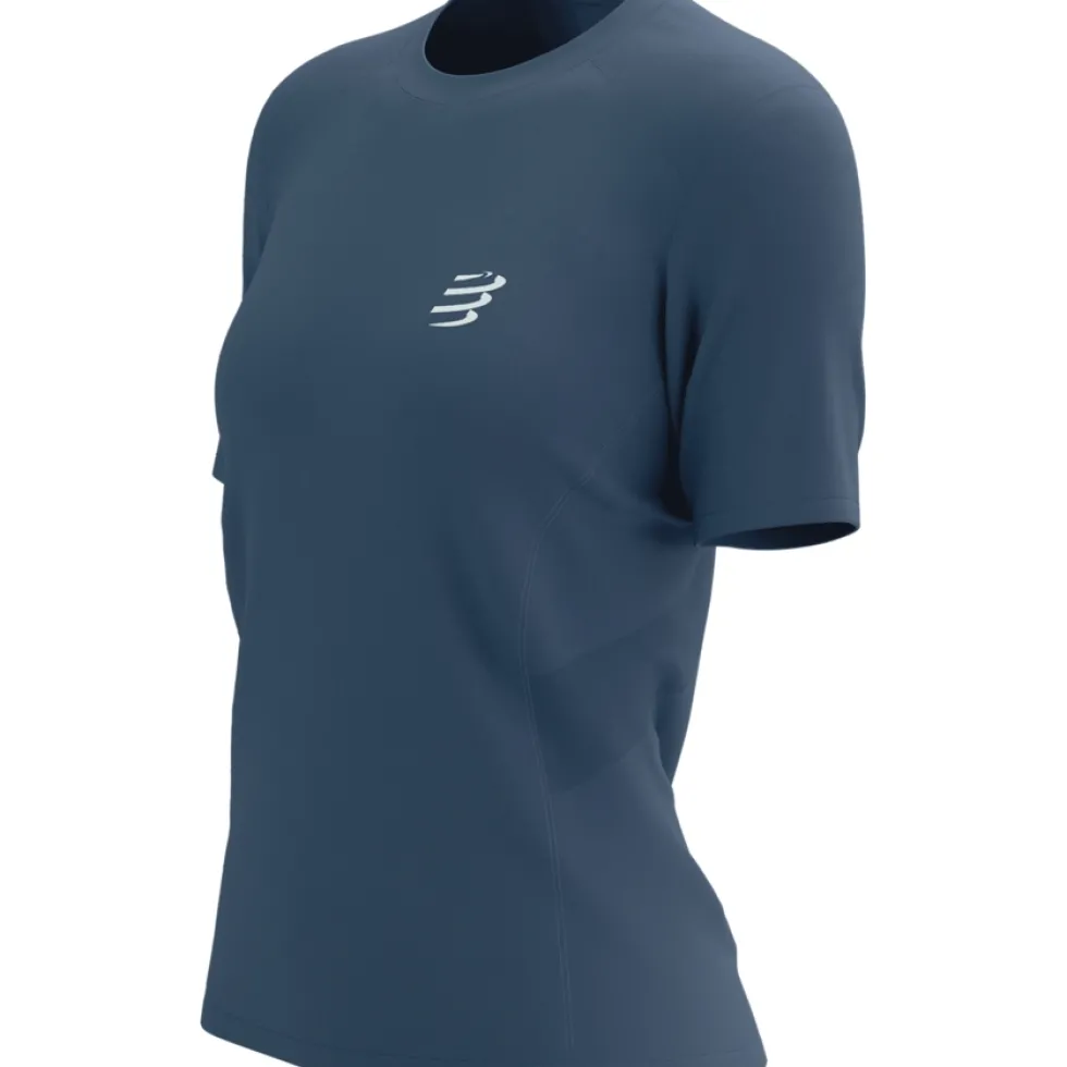 Compressport Performance Running T-Shirt Dames - indigo