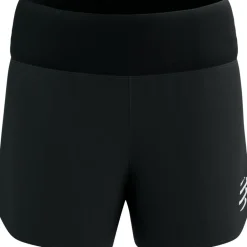 Broeken & Rokken < Compressport Perforance Running hort Dae - zwart