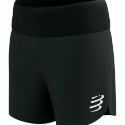 Broeken & Rokken < Compressport Perforance Running hort Dae - zwart