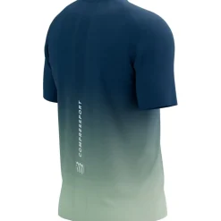 Compressport Performance Running T-Shirt Heren - poseidon/ice flow