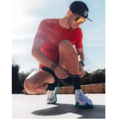 Compressport Pro Marathon Sokken v2.0 - zwart/wit