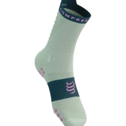 Compressport Pro Racing Compressiesokken v4.0 Trail - almost aqua/stargazer/cyclamen
