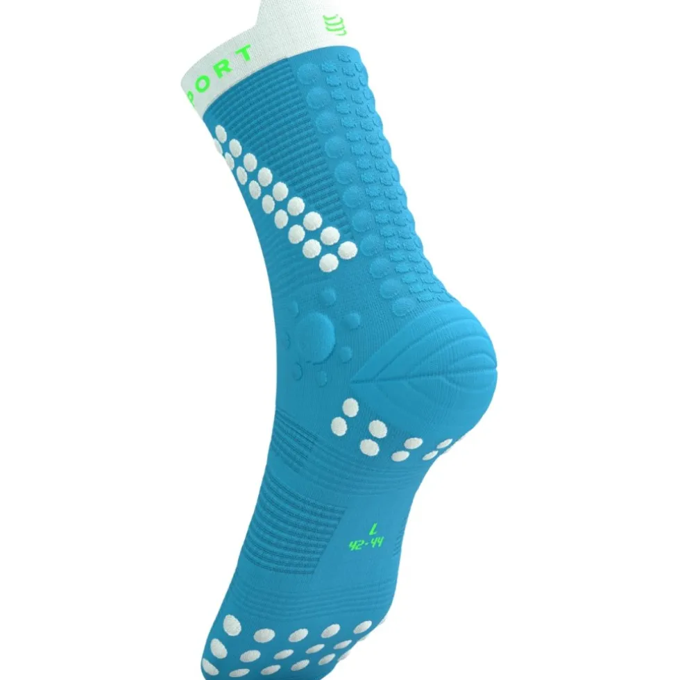 Compressport Pro Racing Compressiesokken v4.0 Trail - norse blue/neon green